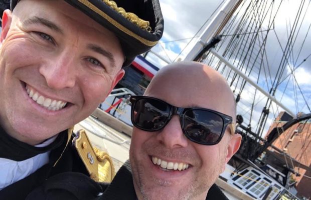 Cousin & Commander: CDR Johnny Benda of the USS Constitution