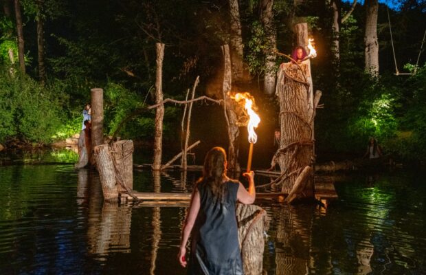 The Hidden Territories of the Bacchae at Double Edge Theatre
