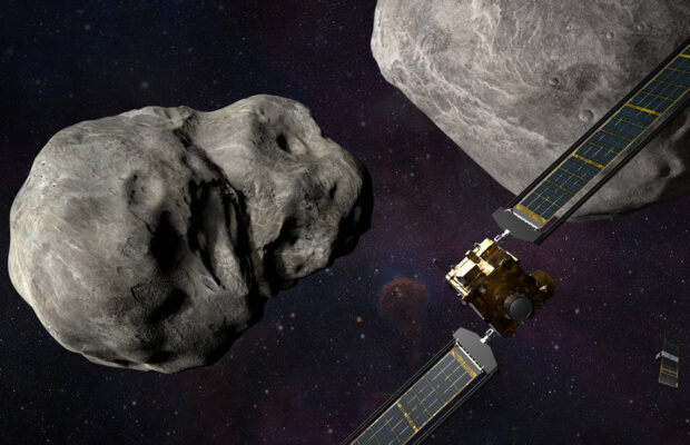 Smashing an asteroid! MR. UNIVERE